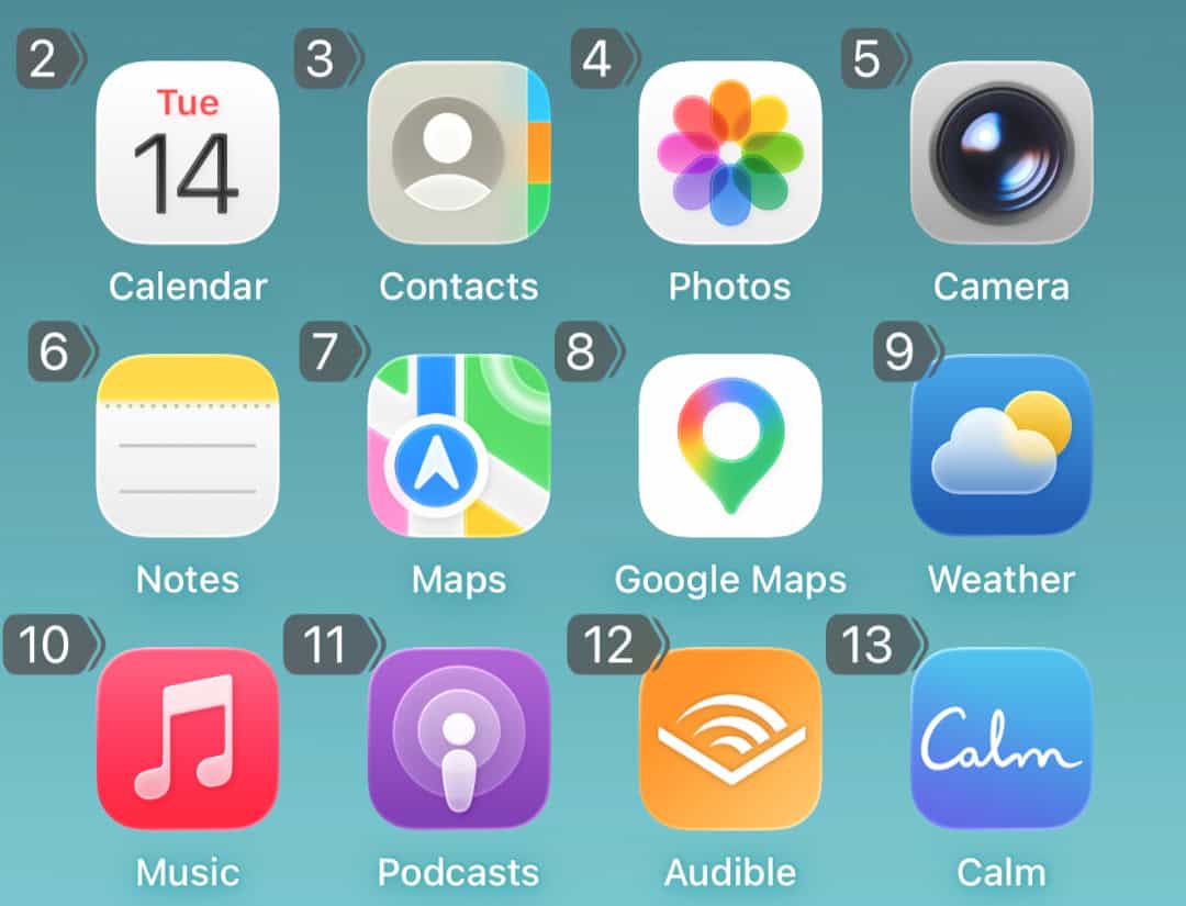 Apple Accessibility - Voice Control - Show Numbers